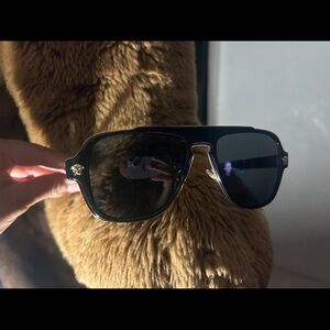 Versace Sunglasses Black and Gold